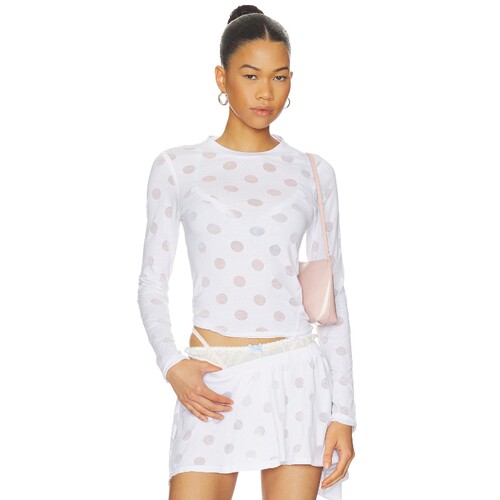 Jaded London BURNOUT POLKA DOT MIST 上装 26春夏新品 revolve
