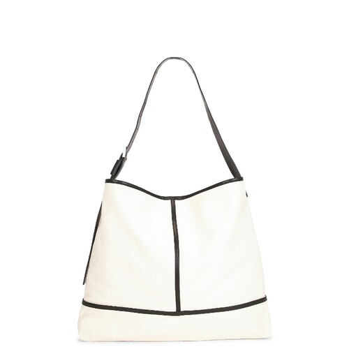 ALLSAINTS米白色帆布通勤风早秋新品大容量通勤手提包REVOLVE