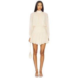 冬季 连衣裙 新品 CECILE 白色REVOLVE小众 NICHOLAS