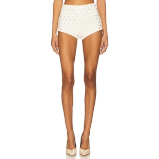 Records 运动复古风REVOLVE小众新款 ANA 奶油色 短裤 Aniye