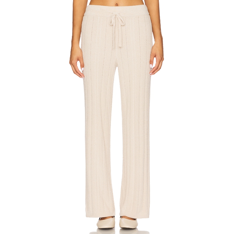 Barefoot Dreams CozyChic Ultra Lite Cable Knit Ankle Pant裤