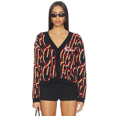 [春季新品]The Wild Collective CHIEFS短开衫黑色红色季保暖