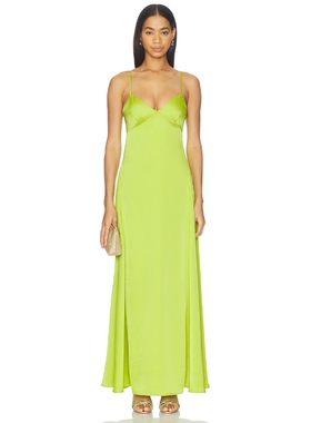 Susana Monaco SATIN SLIP 裙子 revolve小众新款