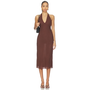 棕色REVOLVE小众新款 裙子 VIA EAVES