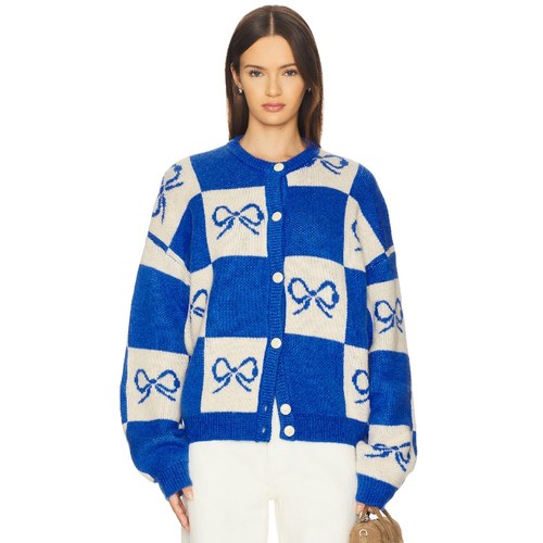 Lisa Says Gah LAUDA 开衫 蓝色REVOLVE小众新款