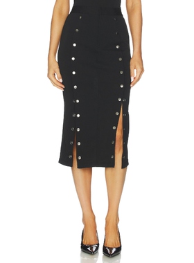 fleur du mal HANNAH UNDO ME 半身裙 黑色REVOLVE小众新款