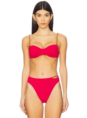 Vix Swimwear AIKA MEL 比基尼文胸上装 红色REVOLVE新款