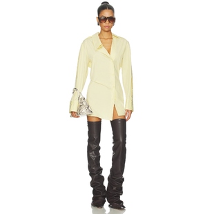 前卫REVOLVE小众新款 THE 黄色 裙子 ATTICO