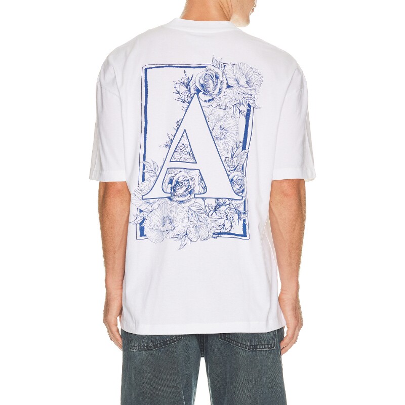 ALLSAINTS白色上衣印花圆领休闲宽松短袖T恤早秋新品REVOLVE