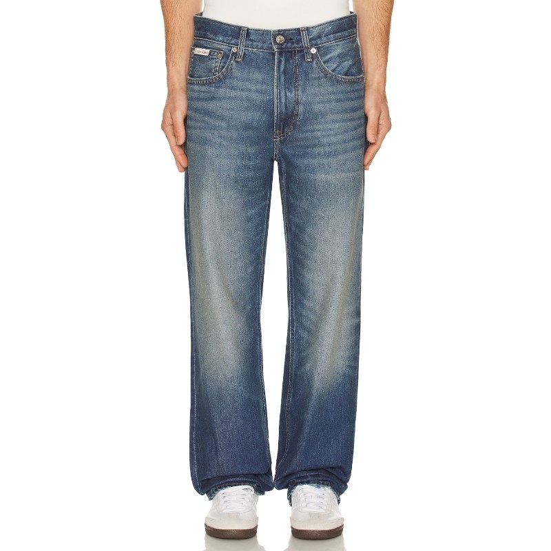 Calvin Klein 凯文克莱 90S 牛仔裤 蓝色REVOLVE小众新款 - 实物图