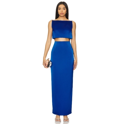 RUMER Oracle Boatneck GownREVOLVE小众新款