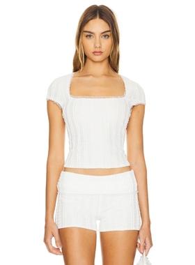 GUIZIO ZERA 上装 白色 y2k辣妹风REVOLVE小众新款