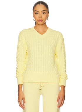 Frankies Bikinis PRINCE CABLE KNIT 毛衣 黄色REVOLVE小众新款