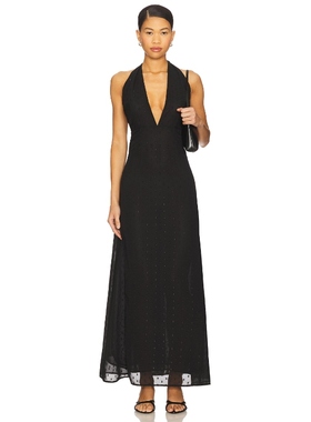 [冬季新品]AFRM ODENAH 裙子 黑色REVOLVE小众