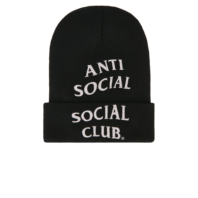 Anti Social Social Club EMBROIDERED 小便帽 黑色REVOLVE小众新