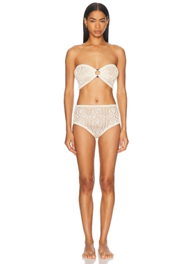 All That Remains JENNY 比基尼套装 奶油色REVOLVE小众新款