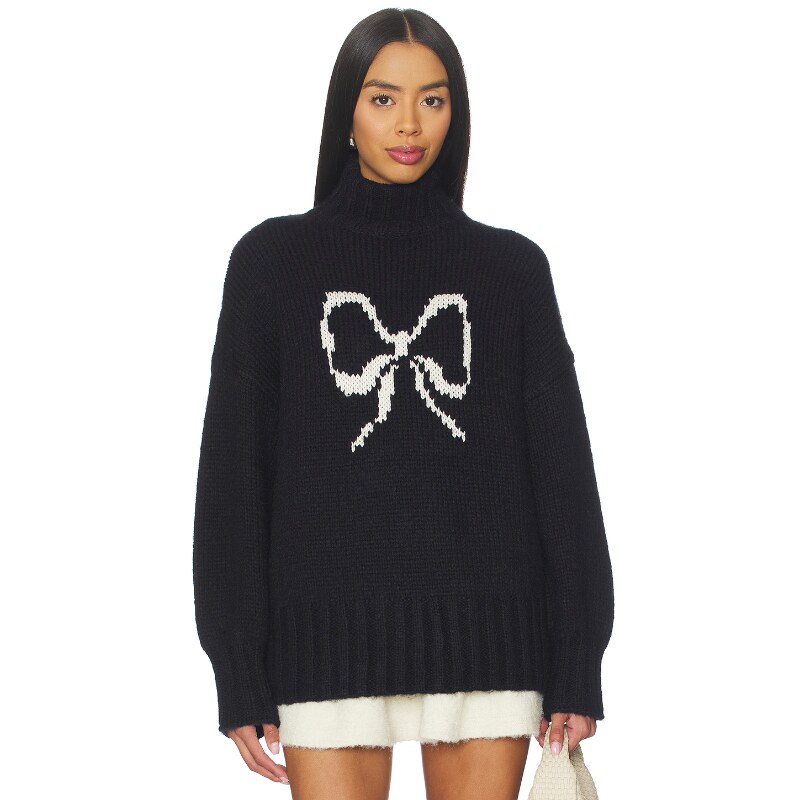 Lisa Says Gah CECE 圆翻领 黑色REVOLVE小众新款