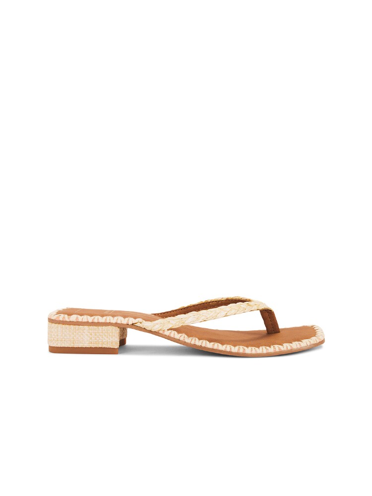 [夏季新品]Dolce Vita米棕色凉鞋夹脚带平底鞋REVOLVE