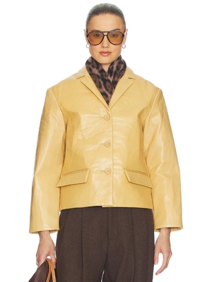 Helsa PUFFY LEATHER JACKET 夹克 revolve小众新款