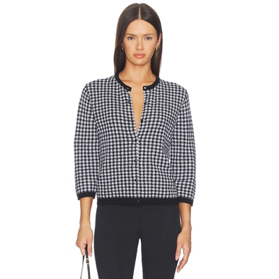 Vince Gingham 3/4 Sleeve Cardi 26春夏新品 revolve小众新款