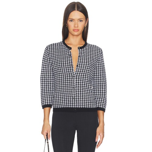 Vince Gingham 3/4 Sleeve Cardi 26春夏新品 revolve小众新款