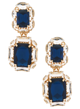 Anton Heunis 垂褶耳饰 蓝色REVOLVE小众新款