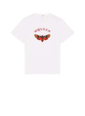 [冬季新品]McQueen MOTH T恤 白色REVOLVE小众