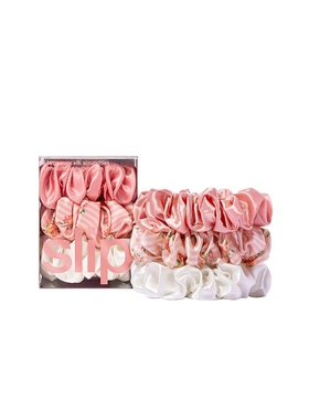 slip LARGE SCRUNCHIES SET OF 3 束发带套件 revolve小众新款 花