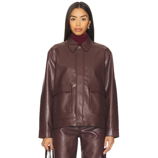 PISTOLA VALERIE 夹克 棕色 美式休闲风REVOLVE小众新款