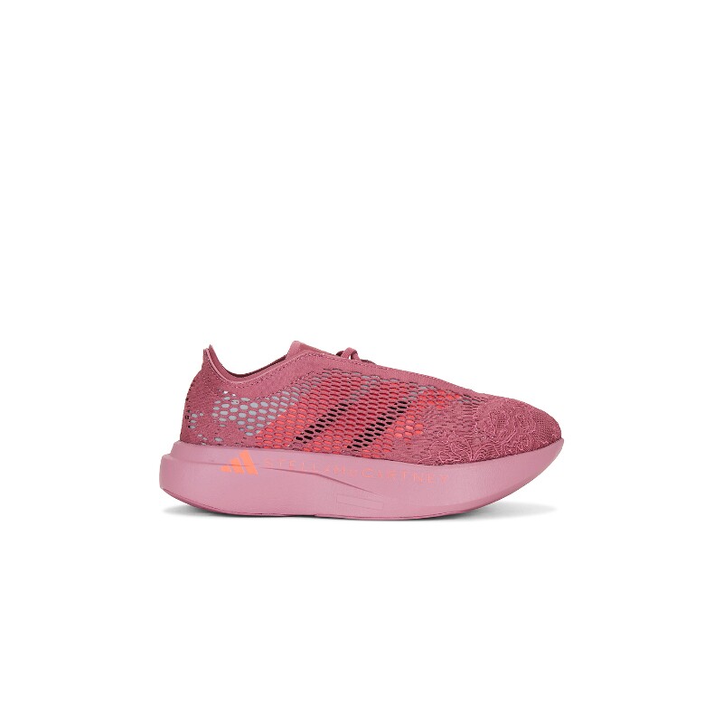 adidas by Stella McCartney粉色网纱运动鞋系带休闲球鞋REVOLVE