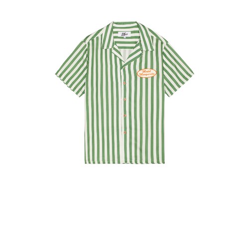 Motel Margarita绿白相间上衣条纹复古风早秋新品衬衫REVOLVE
