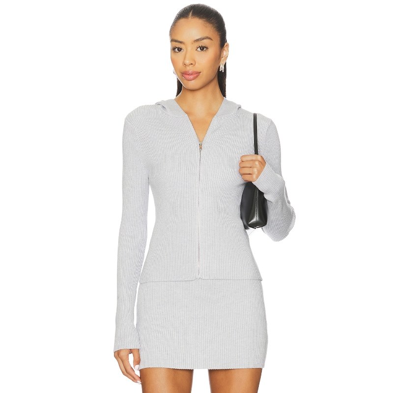 superdown 连帽毛衣美式性感风修身拉链针织衫REVOLVE小众新款,运动服/休闲服装,运动卫衣/套头衫,淘宝优惠券,粉丝福利购,淘宝优惠卷