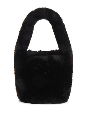 Hat Attack 手提包黑色冬季百搭毛绒包包REVOLVE小众新款水桶包