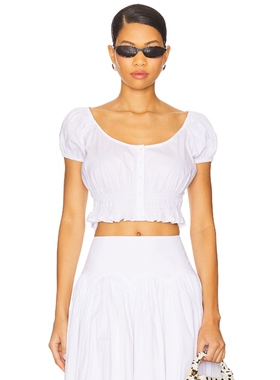 [春季新品]LPA BRIGETTE 上装 白色REVOLVE小众