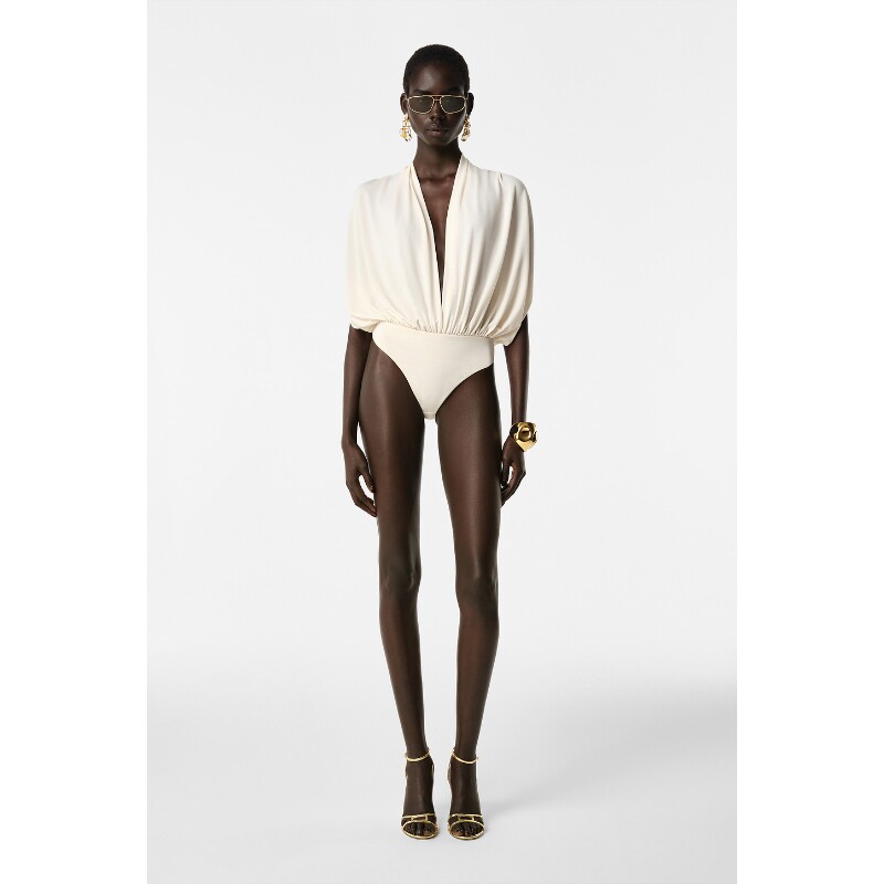 REVOLVE LOS ANGELES米白色上衣缎面优雅秋冬新品衬衫REVOLVE