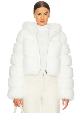 [春季新品]Adrienne Landau THE LINDA FAUX 夹克 白色REVOLVE