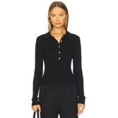 America 黑色 GINNY 525 长袖 上装 y2k辣妹风REVOLVE小众新款