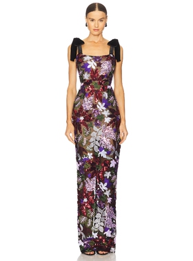 [春季新品]Bronx and Banco DAHLIA 长裙薰衣草礼服裙REVOLVE小众