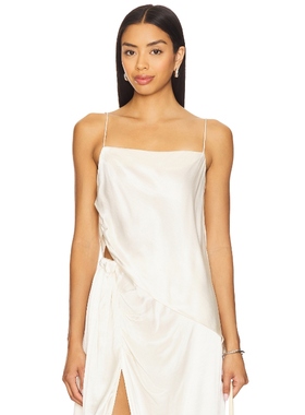 LAMARQUE SOLANGE 上装 奶油色 y2k辣妹风REVOLVE小众新款