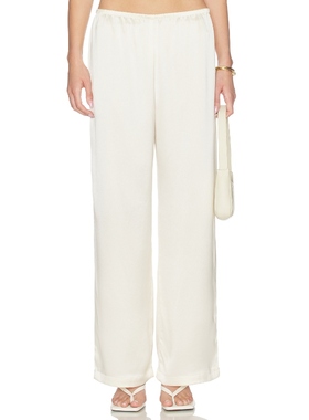 LESET BARB 阔脚长裤 奶油色REVOLVE小众新款