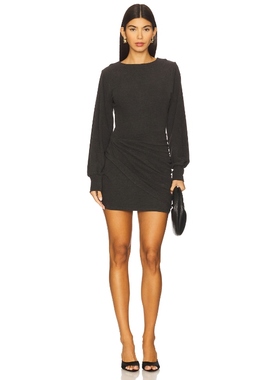 [冬季新品]Line & Dot WALKER 摩登风深灰色廓形连衣裙REVOLVE