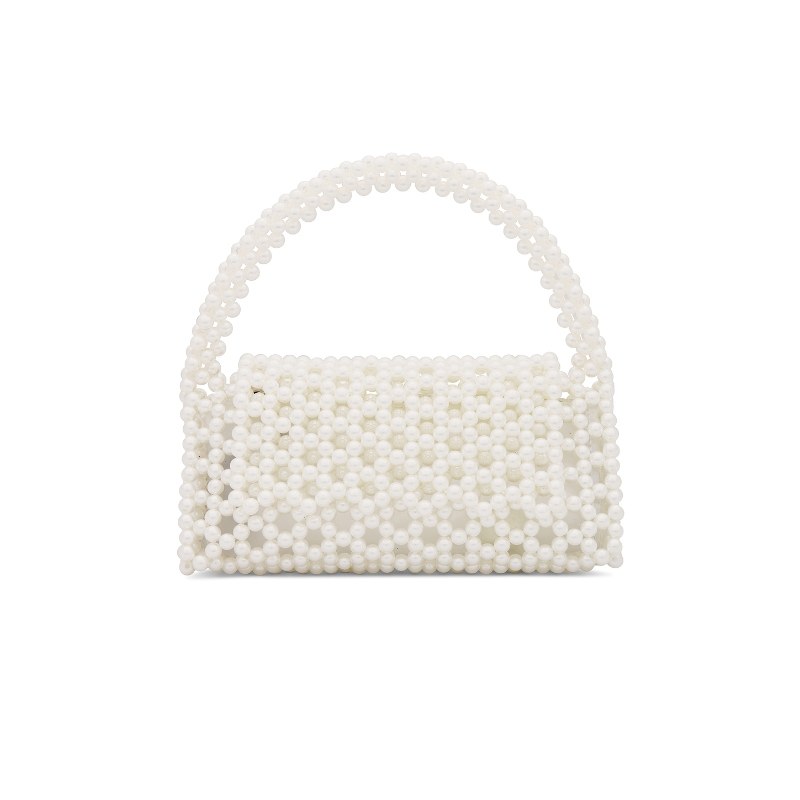 olga berg AMRITA 顶部提手包 白色REVOLVE小众新款