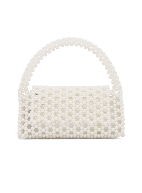 olga berg AMRITA 顶部提手包 白色REVOLVE小众新款