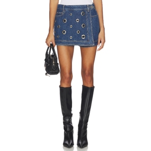 MARCIA 短裤 蓝色 Cinq 休闲风REVOLVE小众新款 Sept 美式