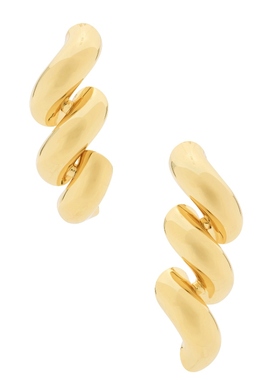 Eddie Borgo TORSADE 垂褶耳饰 金属金色REVOLVE小众新款