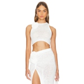 and 上装 Friends Lovers JOYA ROSETTE 象牙白 REVOLVE小