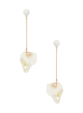 SHASHI BLOOMING 垂褶耳饰revolve时尚小众新款