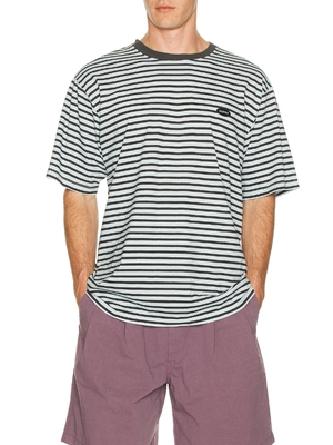 KAPPY DESIGN Indigo Stripe Half Tee revolve小众新款