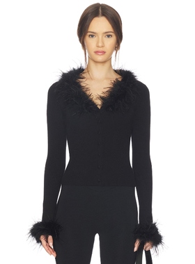 MAJORELLE LELA 开衫 黑色REVOLVE小众新款