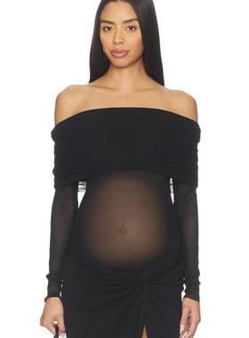BUMPSUIT 露肩上衣 黑色revolve小众新款